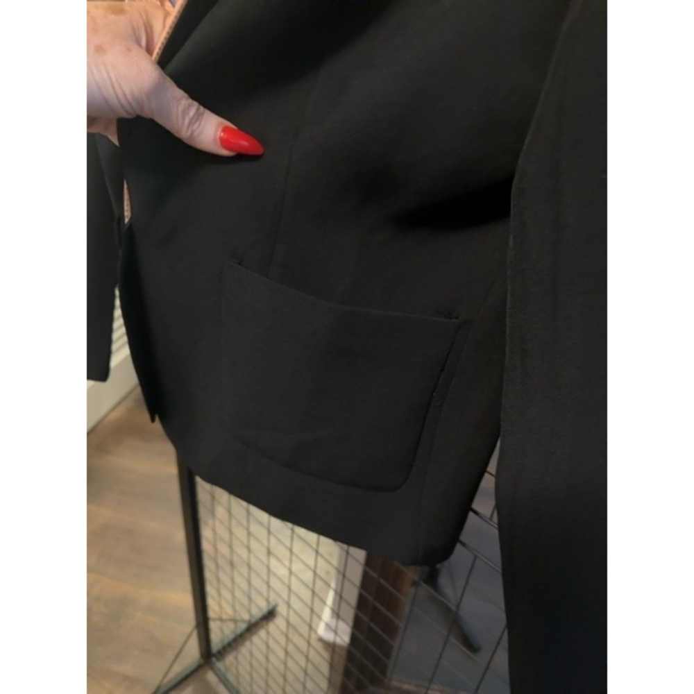 American Darling leather look collar (print) Womens western Blazer Jacket in Bla - Picture 4 of 9